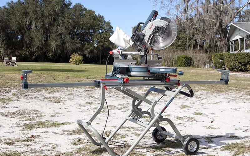 Bosch CM12SD with T4B Miter Saw Stand