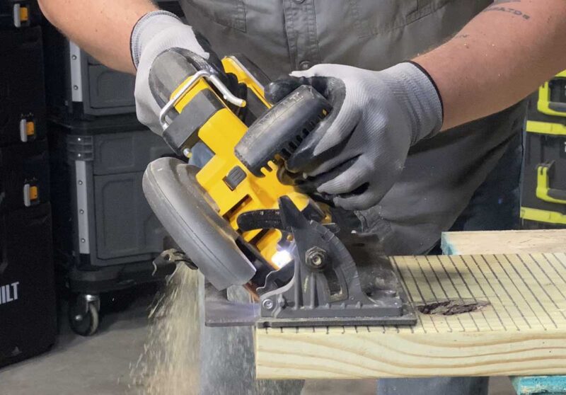 DeWalt circ saw bevel cutting