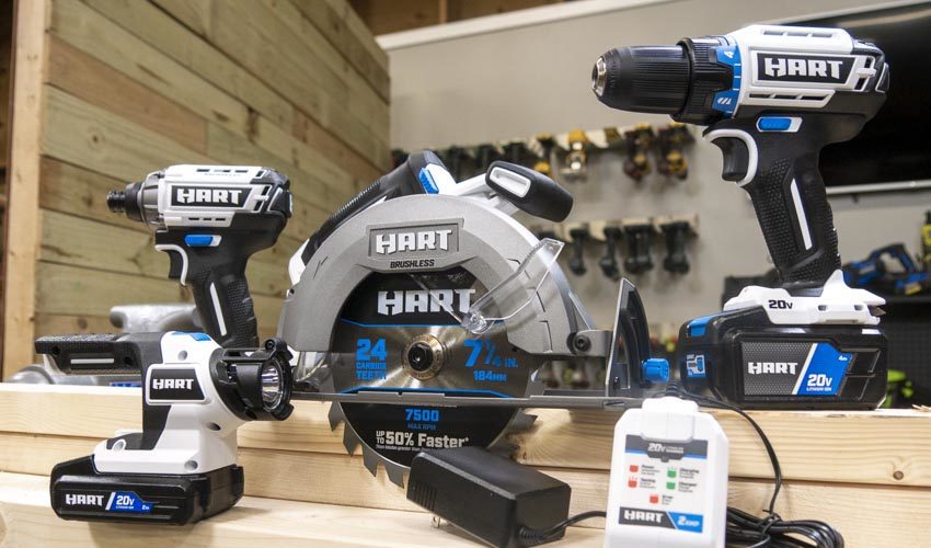 Hart 20V Brushless 4-Tool Combo Kit