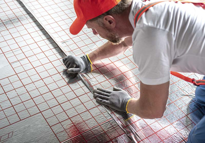 floor insulation prevents heat loss