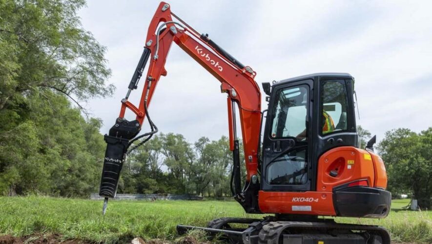 Kubota excavator attachments by land pride