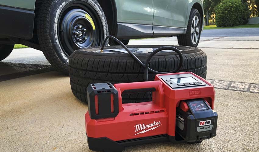 Milwaukee M18 tire inflator