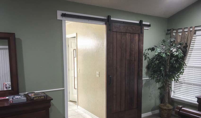 Simpson sliding barn door