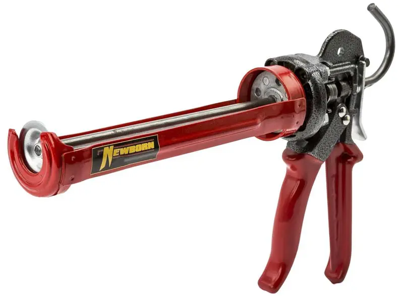 best overall caulk gun
Newborn 375-XSP Super Smooth Rod Revolving Frame Caulk Gun